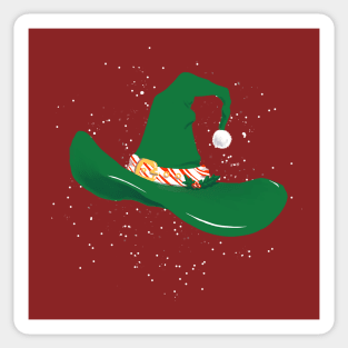 Santa Witch Sticker